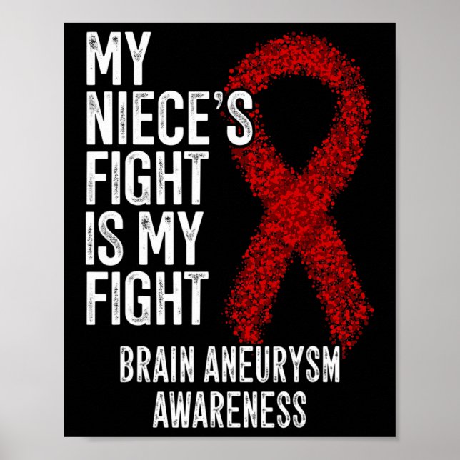 Affiche Mon combat de nièce est mon concours d'neurysme cé (Devant)