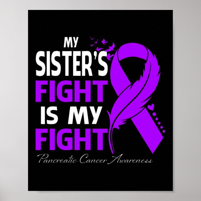 Affiche Mon combat de soeur est mon combat contre le cance (Devant)