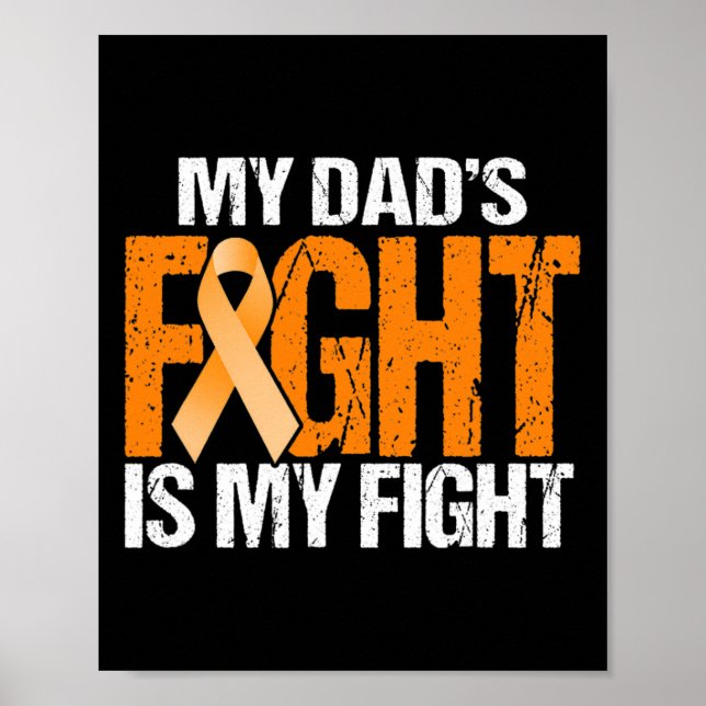 Affiche Mon combat des papas est mon combat contre la leuc (Devant)