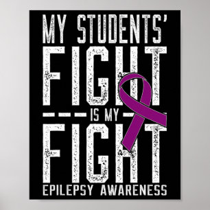 Affiche Mon combat étudiant est ma lutte contre l'épilepsi