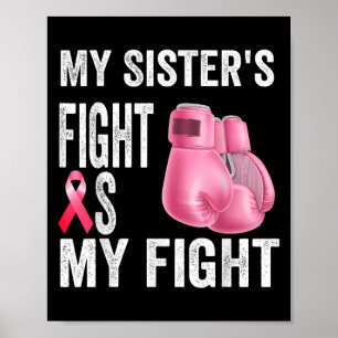 Affiche Mon combat Soeurs est mon combat cancer du sein de