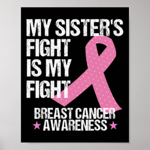 Affiche Mon combat Soeurs est mon combat cancer du sein de