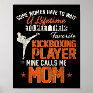 Affiche Mon combattant de kickboxing MMA préféré m'appelle
