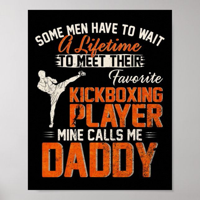 Affiche Mon combattant de kickboxing MMA préféré m'appelle (Devant)