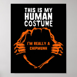 Affiche Mon costume humain Je suis vraiment une hirondelle