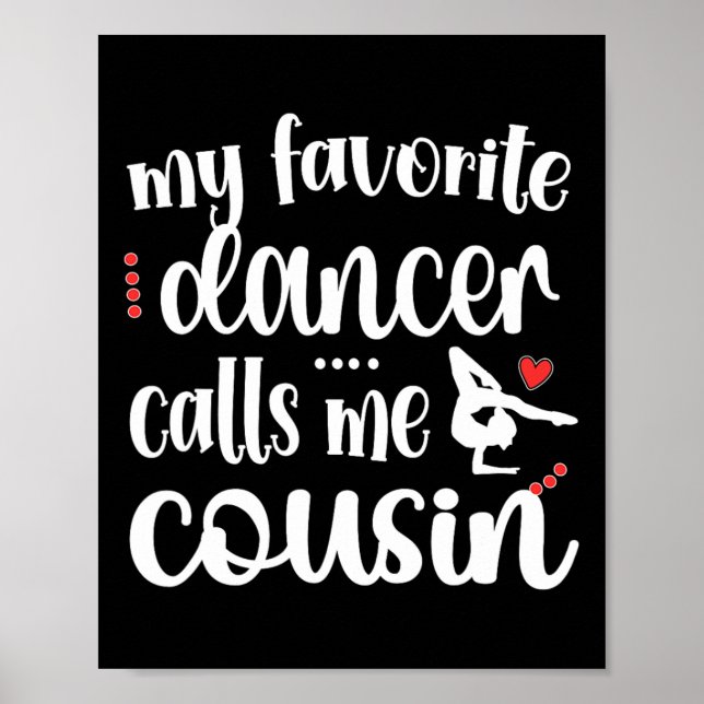 Affiche Mon Danseuse Favorite M'Appelle Cousin Dancing Cou (Devant)