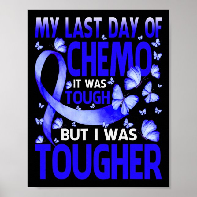 Affiche Mon Dernier Jour De Journée Chemo Alopecia Beurre  (Devant)
