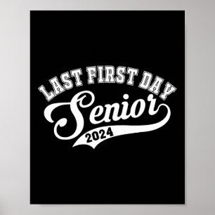 Affiche Mon Dernier premier jour de classe senior de 2024 