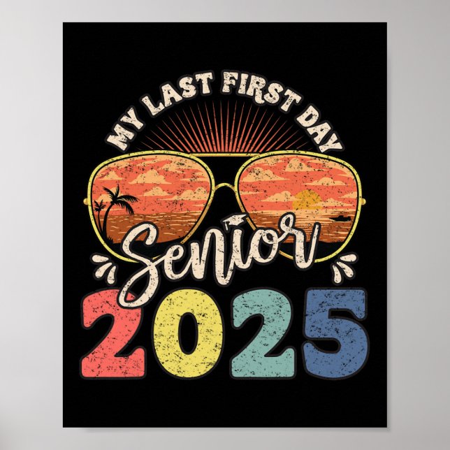 Affiche Mon dernier premier jour Senior 2025 Retour à l'éc (Devant)