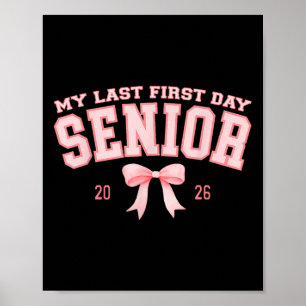 Affiche Mon dernier premier jour Senior 2026 Rétro Groovy