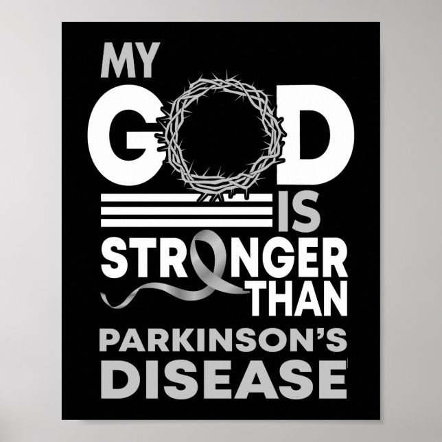 Affiche Mon Dieu est plus fort que la maladie de Parkinson (Devant)