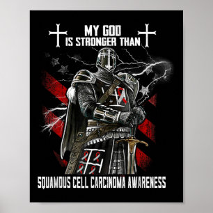 Affiche Mon Dieu Est Plus Fort Que Le Carcinome Cellulaire