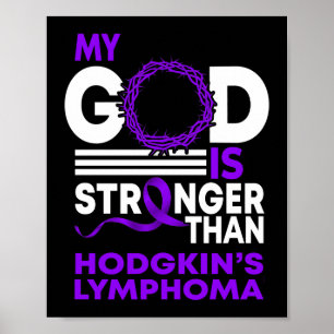 Affiche Mon Dieu est plus fort que le lymphome de Hodgkin