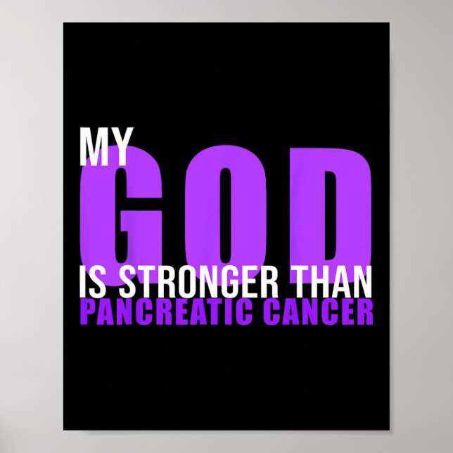 Affiche Mon Dieu Est Plus Fort Que Les Acteurs Du Cancer D (Devant)