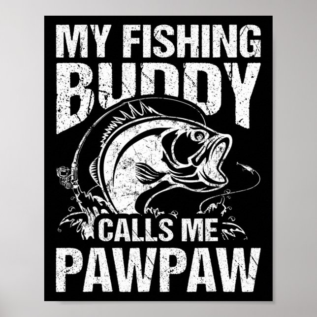 Affiche Mon Époux De Pêche M'Appelle Poisson Fête des père (Devant)