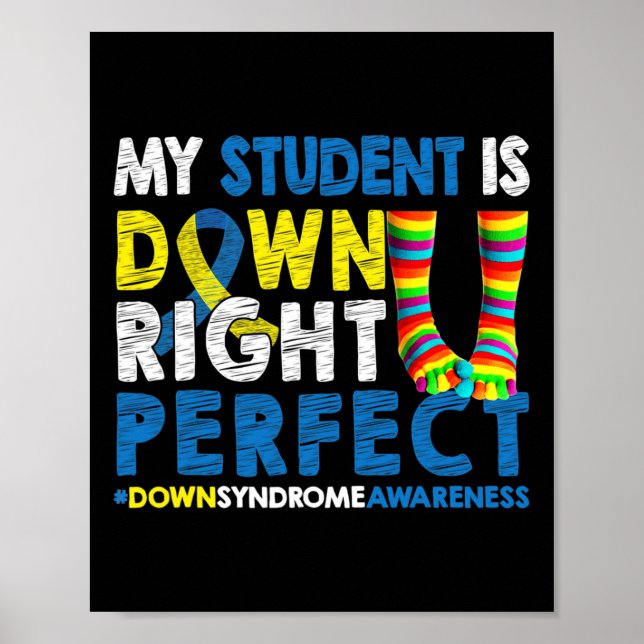 Affiche Mon Étudiant Est À Droite Parfait Syndrome Awa (Devant)