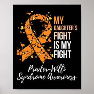 Affiche Mon Fille Combattre Mon Prader De Lutte Syndrome W