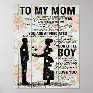 Affiche Mon Fils À Maman Cadeau Pour Maman, Maman Idée Cad