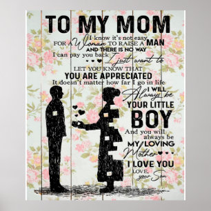 Affiche Mon Fils À Maman Cadeau Pour Maman, Maman Idée Cad