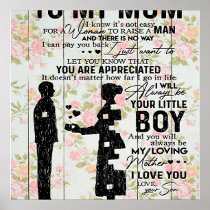 Affiche Mon Fils À Maman Cadeau Pour Maman, Maman Idée Cad