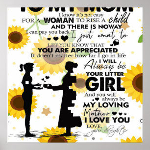 Affiche Mon Fils À Mon Cadeau Maman Lettre à maman Lovel