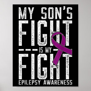 Affiche Mon Fils Combattre Est Mon Combattre L'Épilepsie C