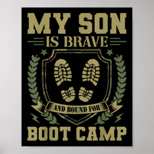 Affiche Mon fils est courageux et en route pour le camp d'