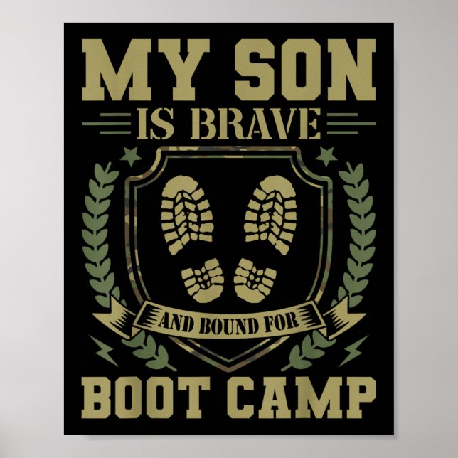 Affiche Mon fils est courageux et en route pour le camp d' (Devant)