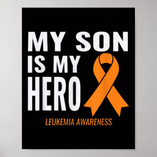 Affiche Mon Fils Est Mon Héros_ Leucémie Cancer Support &a