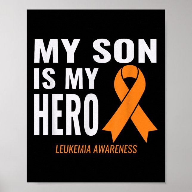 Affiche Mon Fils Est Mon Héros_ Leucémie Cancer Support &a (Devant)