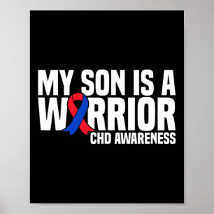Affiche Mon Fils Est Un Guerrier Chd Maladie Cardiaque Con