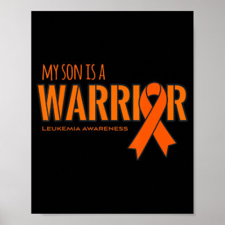 Affiche Mon fils est un guerrier Leucémie Cancer Sensibili