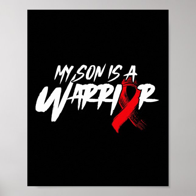 Affiche Mon fils est un guerrier - Sensibilisation à la dr (Devant)