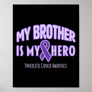 Affiche Mon Frère Est Mon Héros - Académiciens du cancer d