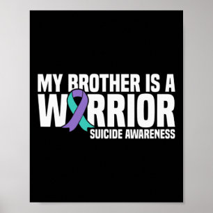 Affiche Mon Frère Est Un Guerrier Suicide Prévention