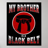 Mon Frère Est Une Ceinture Noire Arts Martiaux Tee