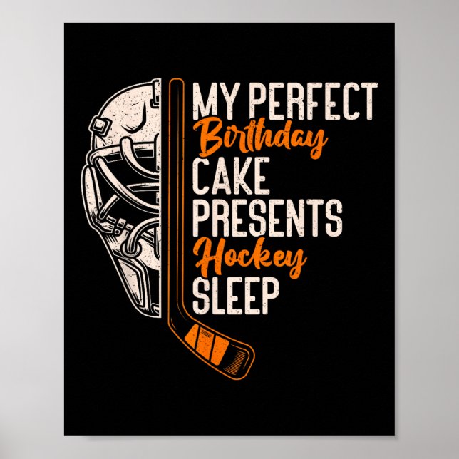 Affiche Mon gâteau d'anniversaire parfait présente le hock (Devant)