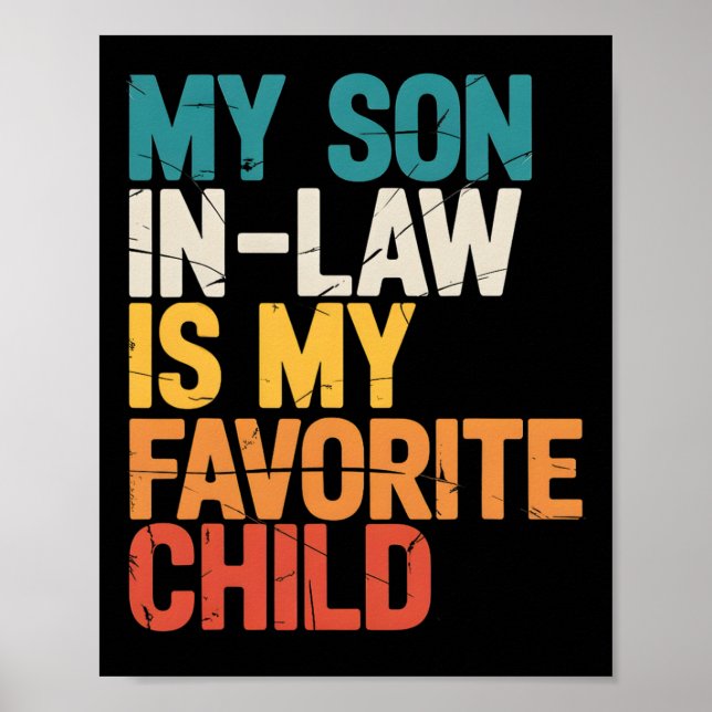Affiche Mon gendre est mon enfant préféré Cadeaux de Mère (Devant)