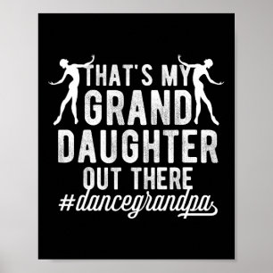 Affiche Mon Grand-Fille Danse Grand-Père D'Une Danse Grand