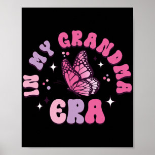 Affiche Mon grand-mère Era drôle Papillon Super Rétro Mère