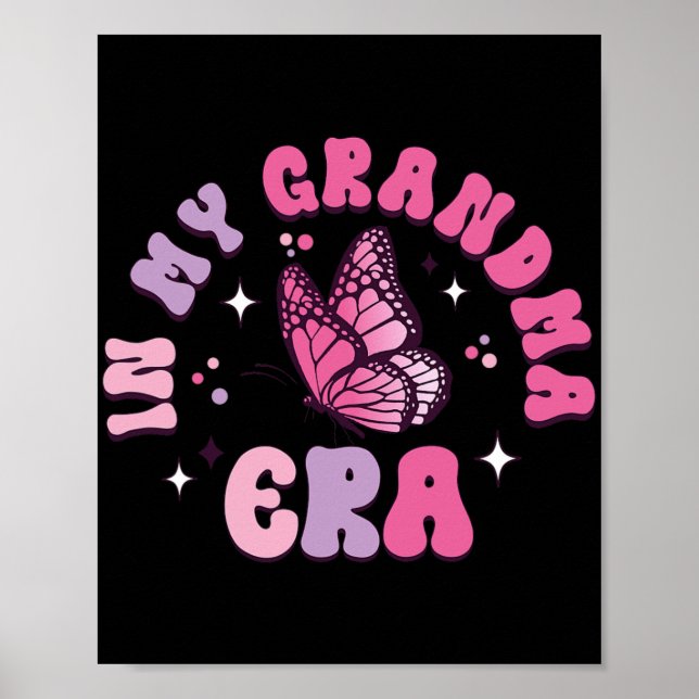 Affiche Mon grand-mère Era drôle Papillon Super Rétro Mère (Devant)
