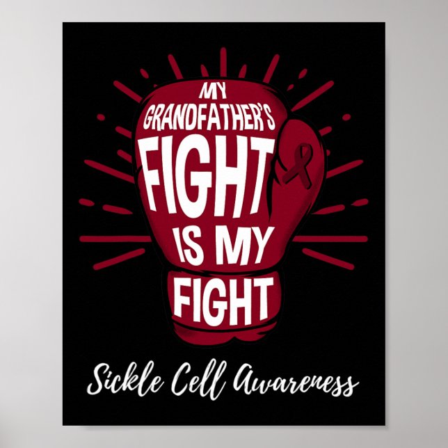 Affiche Mon Grand-Père Lutte Est Mon Combat Cellule Faucil (Devant)