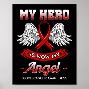 Affiche Mon Héros Est Maintenant Mon Ange Cancer Sang Canc