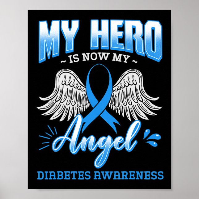 Affiche Mon Héros Est Maintenant Mon Ange Diabète Endocrin (Devant)