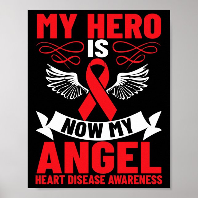Affiche Mon Héros Est Maintenant Mon Ange Sensibilisation  (Devant)