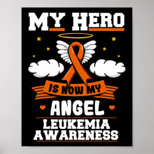 Affiche Mon Héros Est Maintenant Mon Angel Leukemia Green