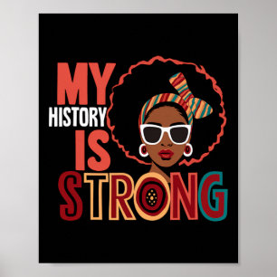 Affiche Mon histoire est forte Mélanine Femmes Mois de l'h