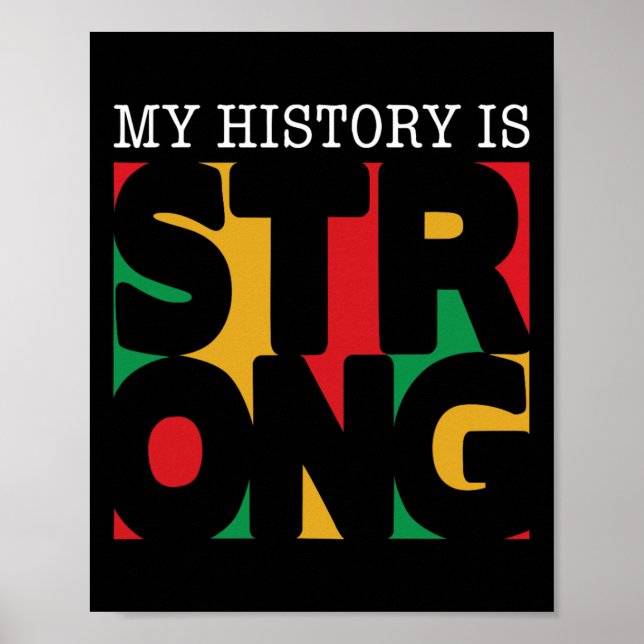 Affiche Mon histoire est forte Mois de l'histoire des Noir (Devant)