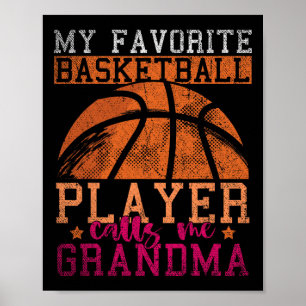 Affiche Mon Joueur Bysketbyll Favori M'Appelle Grandma Bys