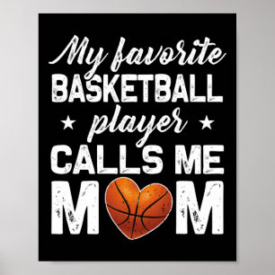 Affiche Mon Joueur Bysketbyll Favori M'Appelle Maman